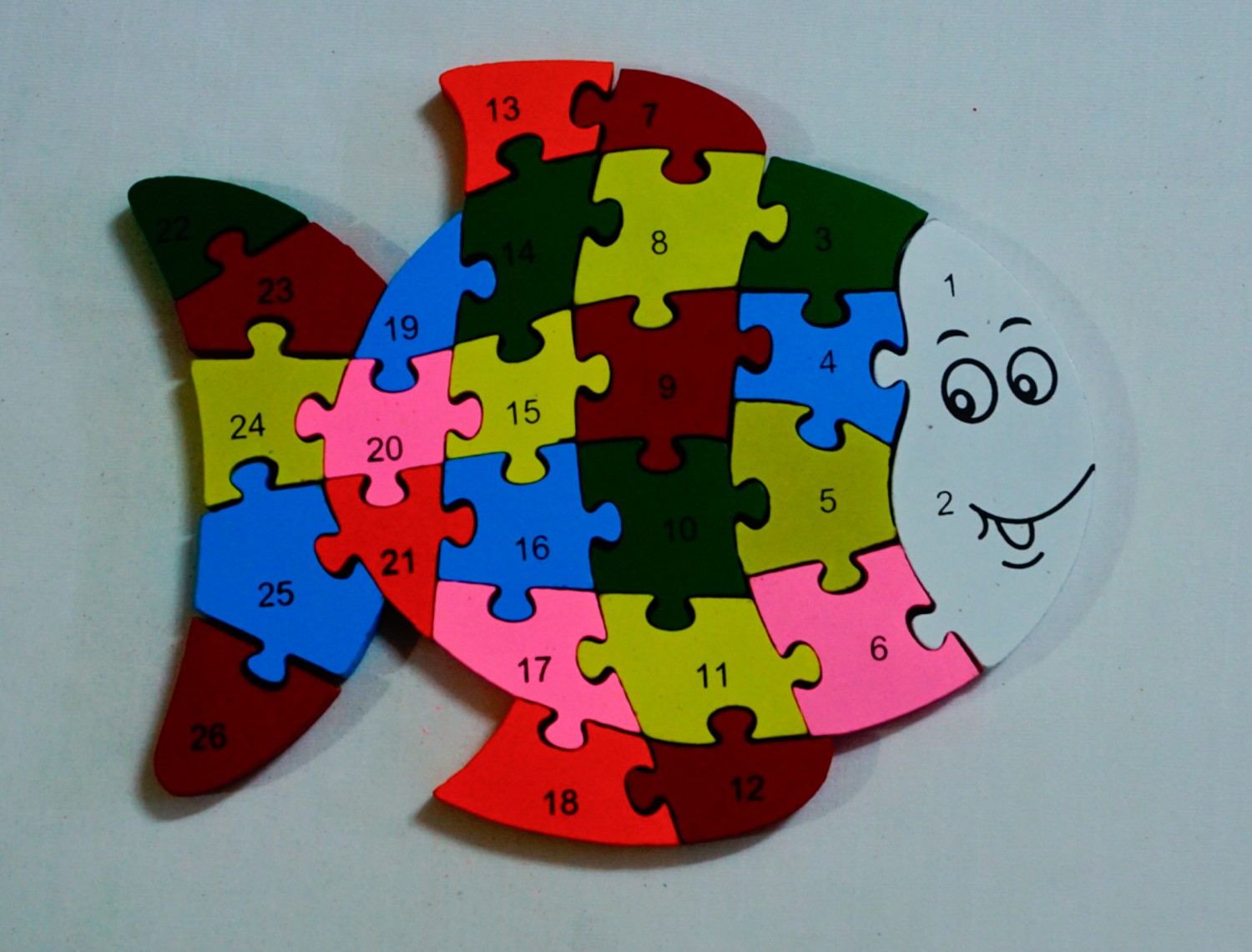 Wooden Fish Puzzle(L=20.5CM,W=23CM)