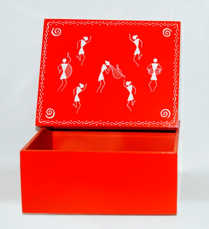 Channapatna Wooden Gift Hamper Box - Beautifully Handmade Painting| Gift Box| Hamper Box| Storage Box(L=17CM,W=22)